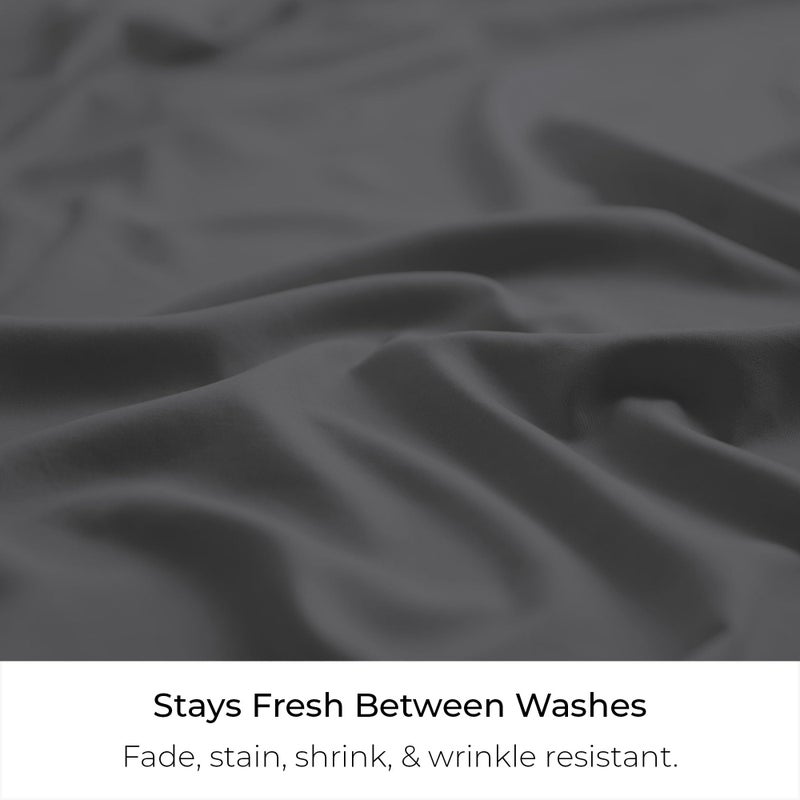 Mellanni Bed Skirt Full Size - Bed Skirting - 15-Inch Tailored Drop Pleated Dust Ruffle - Hotel Luxury Bedding - Wrinkle, Fade, Stain Resistant - 1 Bedskirt (Full, Gray) - Image 4